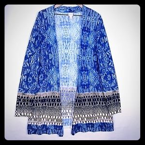 Chico's Cardigan Women's Size 3 (XL16) Blue